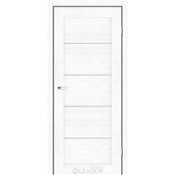 Двери межкомнатные Leador Express GARDA Клен Белый Сатин белый