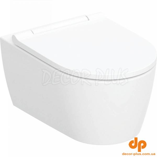 Унітаз підвісний воронкоподібний з кришкою soft-close One TurboFlush 500.201.01.1 Geberit