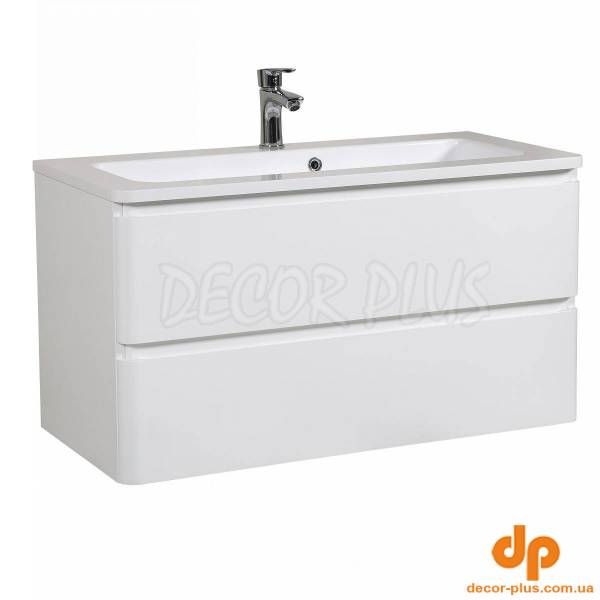 4262 АКЦЕНТ Тумба підвісна з раковиною-100 Альфа (1 сорт)