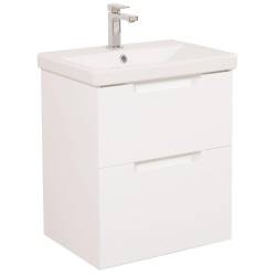 8806 тумба Інфініті з раковиною Elite 60 см (консольні), біла (1 сорт)