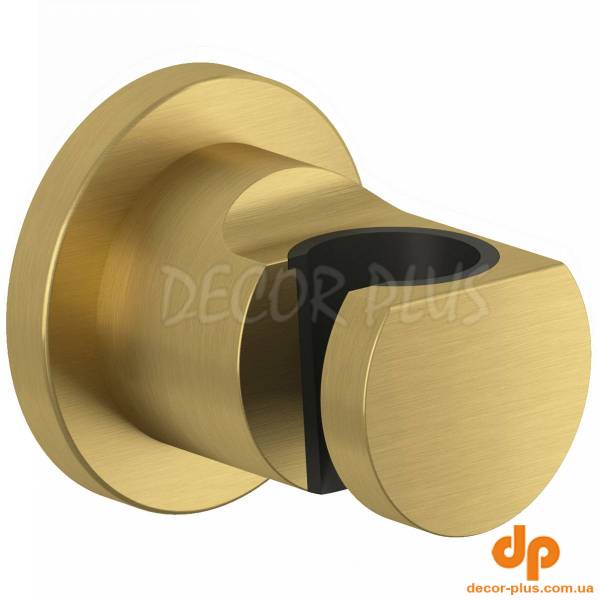 20552N0-15 NOVA FONTE Puristic Настінний тримач для ручного душу, брашоване золото (1 сорт)