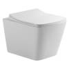 HT-1014C-WHT007 AQUAMOD Унітаз підвісний безобідковий з турбозмивом з кришкою quick-fix, soft-close (1 сорт)