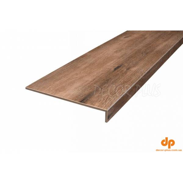 Сходинка пряма з капіносом SG 30120001 Мат Марроне 295х1202х40 Котто Кераміка