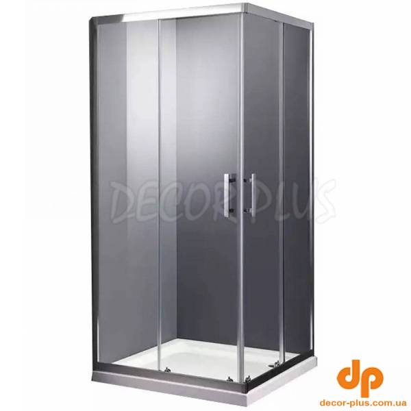 SHRC53906 FRAME Душова кабіна, розсувна - 90*90 - хром/прозоре скло (1 сорт)