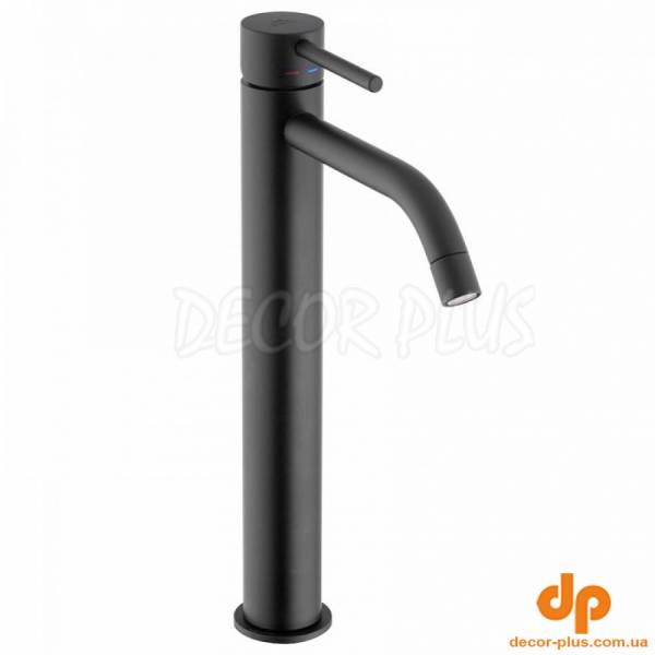 LIG081NO LIGHT Змішувач раковини високий, чорний матовий (1 сорт)
