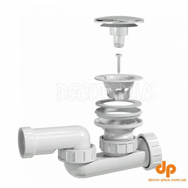 Сифон для ванни click-clack 3212007 Miraggio