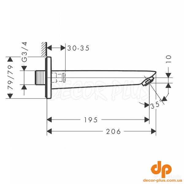 71410000 Logis Вилив д/ванни (1 сорт)