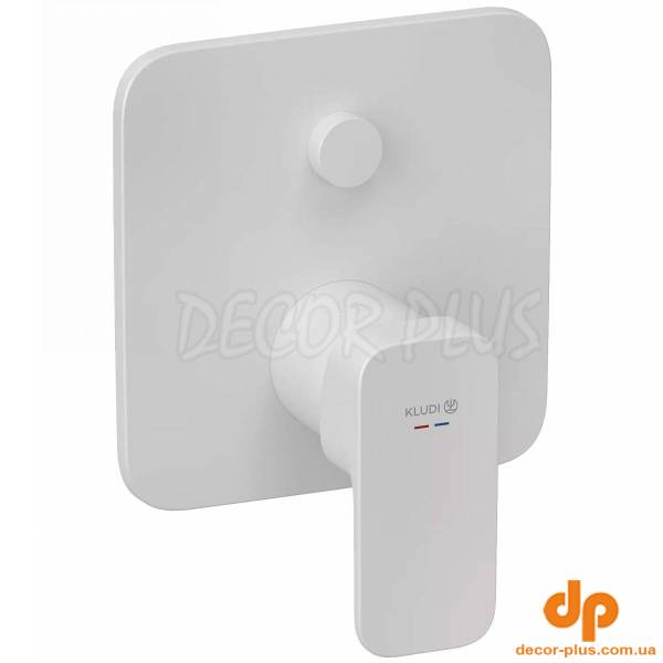 427595375 KLUDI-RENON Зовнішня частина змішувача д/ванни, білий матовий (1 сорт)