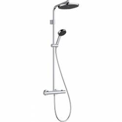28078000 HG Activera S Душова система Showerpipe 240 1jet EcoSmart з Ecostat Fine Varia, хром (1 сорт)