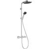 28078000 HG Activera S Душова система Showerpipe 240 1jet EcoSmart з Ecostat Fine Varia, хром (1 сорт)