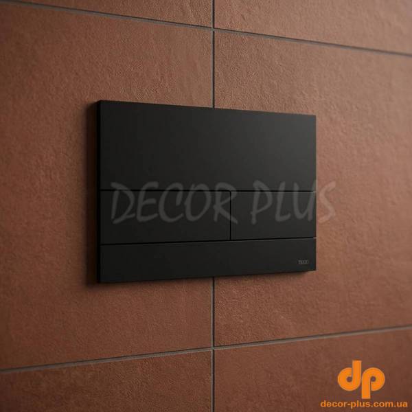 9240833  Панель змиву для унітазу з поверхнею із металу TECEsquareII, чорний матовий (1 сорт)