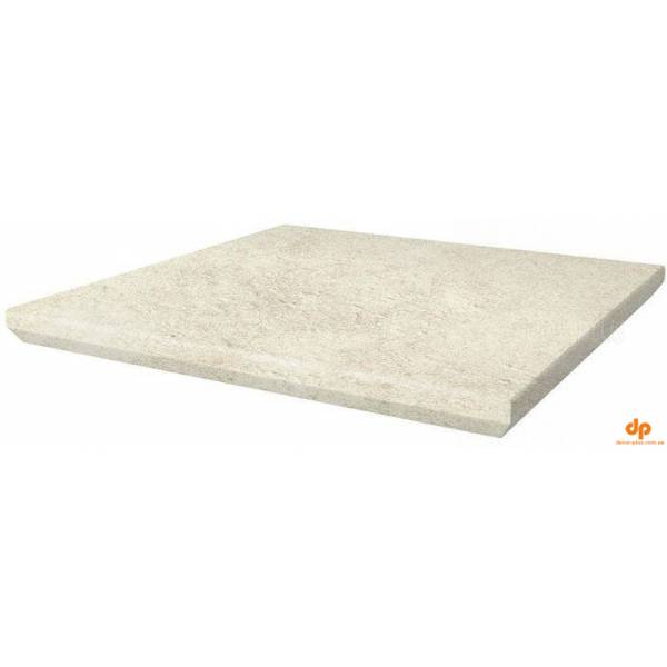 Сходинка з капіносом кутова Scandiano Beige 33x33 код 6966 Ceramika Paradyz