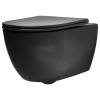 TR18/F85 /TR004  Trevi, Унітаз підвісний + набір кріп.F85 +кришка(TR004), чорний  матовий (1 сорт)
