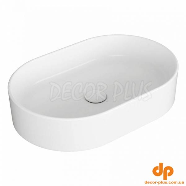 FO02  Folio Раковина овальна накладна, біла (1 сорт)