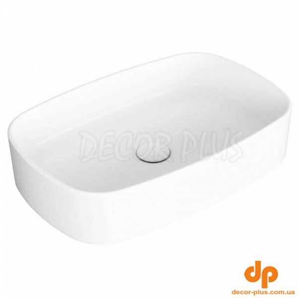 FO04  Folio Раковина прямокутна  накладна, білий (1 сорт)