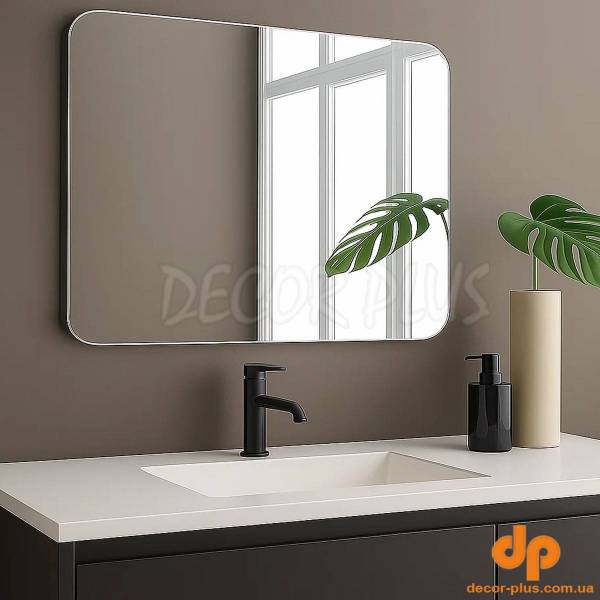 4100700 Basic Дзеркало 1000х700 закруглене (1 сорт)