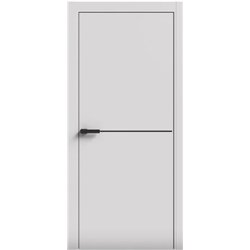 Двери межкомнатные Terminus Light ПК 03 Белый мат  Молдинг ЧЕРНЫЙ или СЕРЫЙ