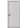 Двери межкомнатные Terminus Light ПК 05 Белый мат Молдинг ЧЕРНЫЙ или серый