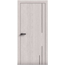 Двері міжкімнатні Terminus Light ПК 10 Дуб Перлинний Молдинг ЧОРНИЙ або СІРИЙ