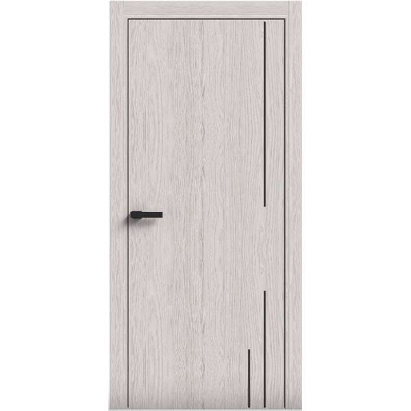 Двері міжкімнатні Terminus Light ПК 10 Дуб Перлинний Молдинг ЧОРНИЙ або СІРИЙ