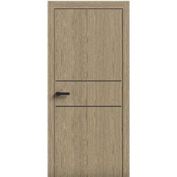 Двери межкомнатные Terminus Light ПК 04 КАРАМЕЛЬ Молдинг ЧЕРНЫЙ или СЕРЫЙ 