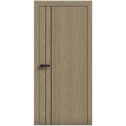 Двери межкомнатные Terminus Light ПК 05 КАРАМЕЛЬ Молдинг ЧЕРНЫЙ или СЕРЫЙ