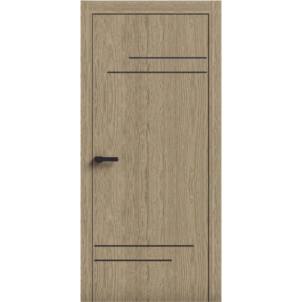 Двери межкомнатные Terminus Light ПК 09 КАРАМЕЛЬ Молдинг ЧЕРНЫЙ или серый 