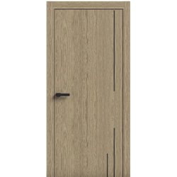 Двери межкомнатные Terminus Light ПК 10 КАРАМЕЛЬ Молдинг ЧЕРНЫЙ или серый