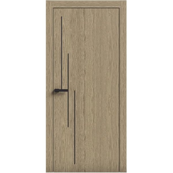 Двери межкомнатные Terminus Light ПК 12 КАРАМЕЛЬ Молдинг ЧЕРНЫЙ или серый