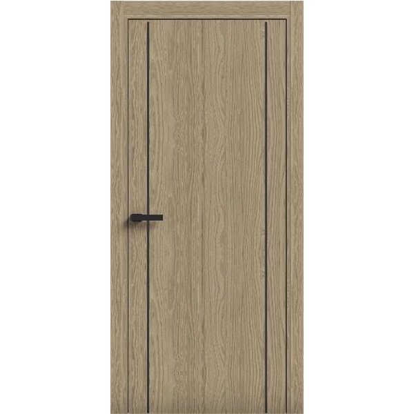 Двери межкомнатные Terminus Light ПК 13 КАРАМЕЛЬ Молдинг ЧЕРНЫЙ или серый