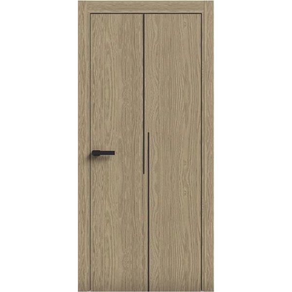 Двери межкомнатные Terminus Light ПК 17 КАРАМЕЛЬ  Молдинг ЧЕРНЫЙ или серый