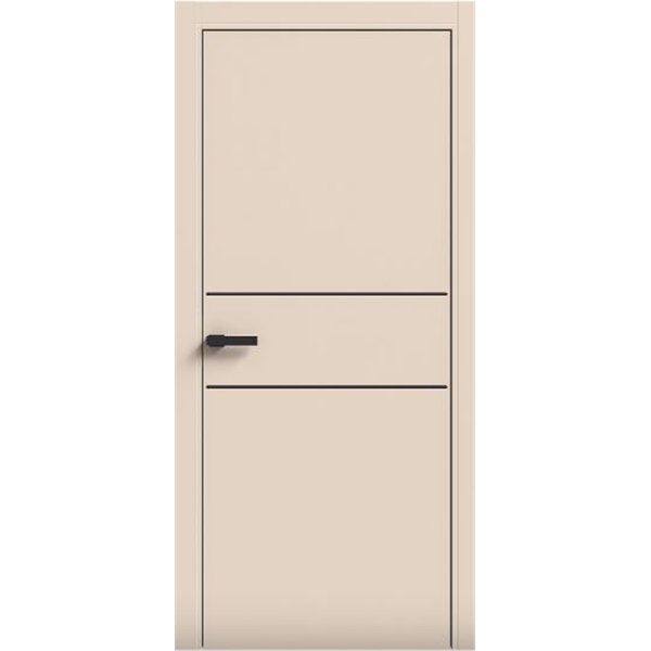 Двері міжкімнатні Terminus Light ПК 04 Магнолія Молдинг ЧОРНИЙ або СІРИЙ 