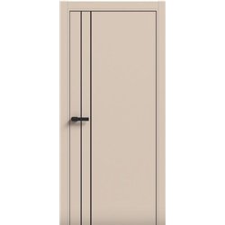 Двери межкомнатные Terminus Light ПК 05 Магнолия Молдинг ЧЕРНЫЙ или СЕРЫЙ