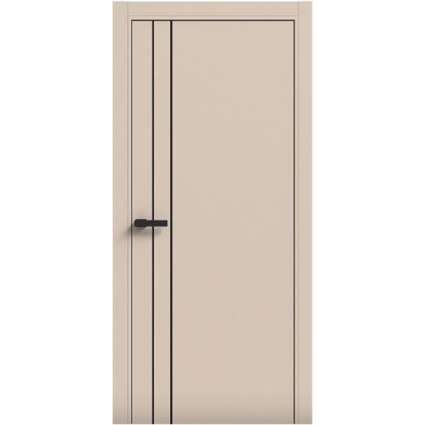 Двери межкомнатные Terminus Light ПК 05 Магнолия Молдинг ЧЕРНЫЙ или СЕРЫЙ