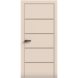 Двери межкомнатные Terminus Light ПК 07 Магнолия Молдинг ЧЕРНЫЙ или СЕРЫЙ