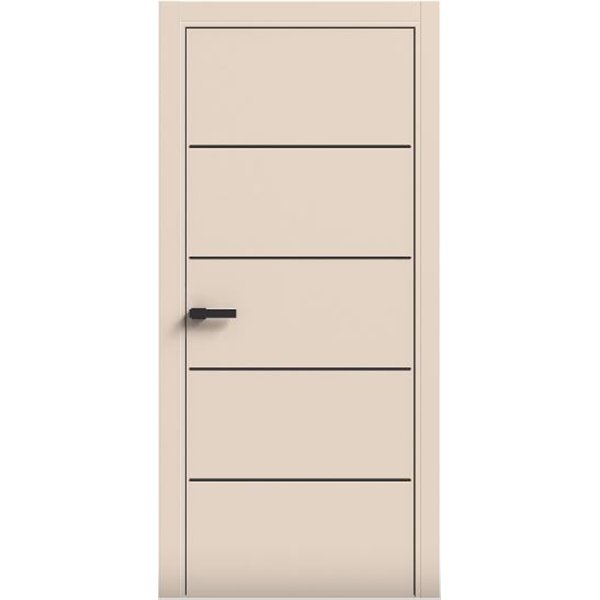 Двери межкомнатные Terminus Light ПК 07 Магнолия Молдинг ЧЕРНЫЙ или СЕРЫЙ