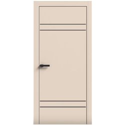 Двери межкомнатные Terminus Light ПК 08 Магнолия Молдинг ЧЕРНЫЙ или СЕРЫЙ