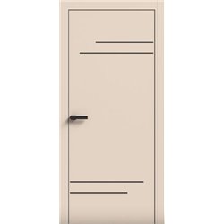 Двери межкомнатные Terminus Light ПК 09 Магнолия Молдинг ЧЕРНЫЙ или серый