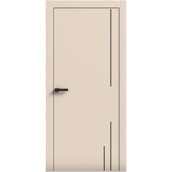 Двері міжкімнатні Terminus Light ПК 10 Магнолія Молдинг ЧОРНИЙ або СІРИЙ