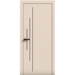 Двері міжкімнатні Terminus Light ПК 11 Магнолія Молдинг ЧОРНИЙ або СІРИЙ