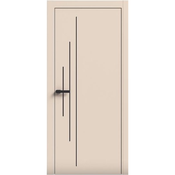 Двері міжкімнатні Terminus Light ПК 11 Магнолія Молдинг ЧОРНИЙ або СІРИЙ