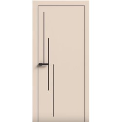 Двери межкомнатные Terminus Light ПК 12 Магнолия Молдинг ЧЕРНЫЙ или серый