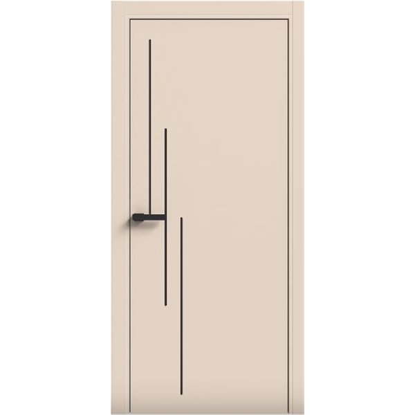 Двери межкомнатные Terminus Light ПК 12 Магнолия Молдинг ЧЕРНЫЙ или серый