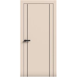 Двері міжкімнатні Terminus Light ПК 13 Магнолія Молдинг ЧОРНИЙ або СІРИЙ