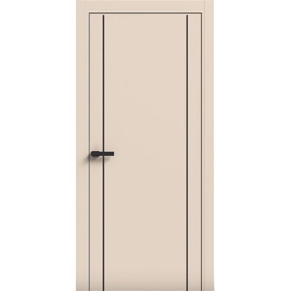 Двері міжкімнатні Terminus Light ПК 13 Магнолія Молдинг ЧОРНИЙ або СІРИЙ