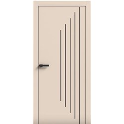 Двери межкомнатные Terminus Light ПК 14 Магнолия Молдинг ЧЕРНЫЙ или серый