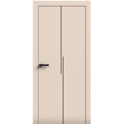 Двери межкомнатные Terminus Light ПК 17 Магнолия  Молдинг ЧЕРНЫЙ или серый