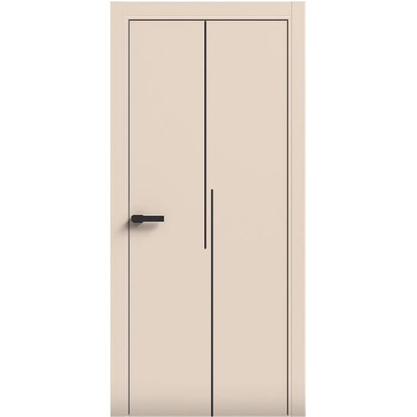 Двери межкомнатные Terminus Light ПК 17 Магнолия  Молдинг ЧЕРНЫЙ или серый