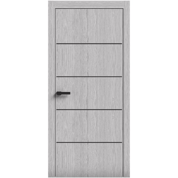 Двери межкомнатные Terminus Light ПК 07 ЗЕФИР Молдинг ЧЕРНЫЙ или СЕРЫЙ