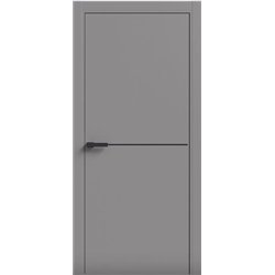 Двері міжкімнатні Terminus Light ПК 03 Сірий Молдинг ЧОРНИЙ або СІРИЙ 